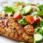 Grilled Chicken Fillet with Green Salad Recipe