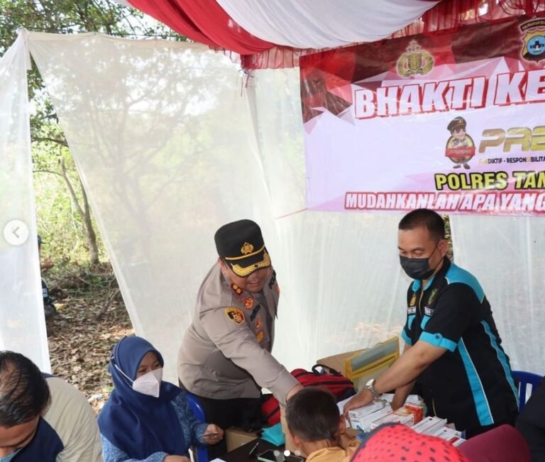 Peduli Terhadap Warga, Polres Tanah Laut Rutin Gelar Bakti Kesehatan