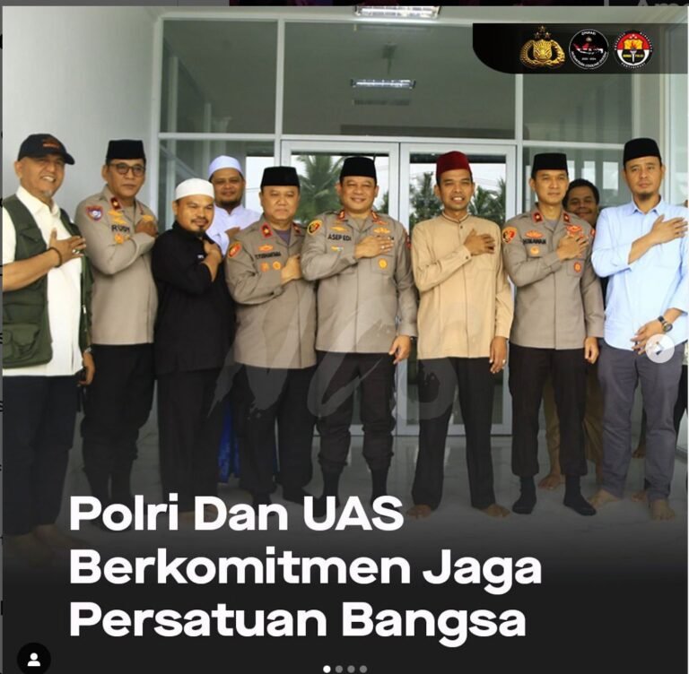 Polri Dan UAS Berkomitmen Jaga Persatuan Bangsa