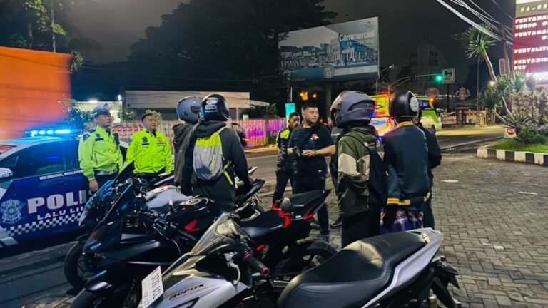 Polresta Malang Kota Berhasil Mencegah Balap Liar dan Amankan Ratusan Motor Knalpot Brong