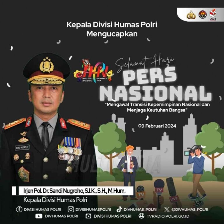 Selamat Hari Pers Nasional, Kadiv Humas Polri Ajak Media Bersinergi