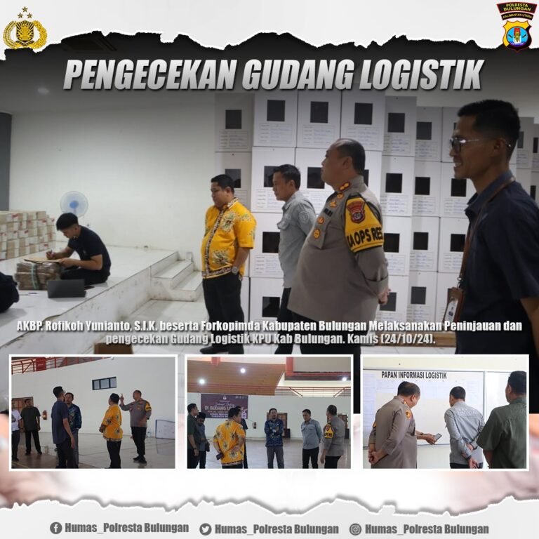 Kapolresta Bulungan Lakukan Pengecekan Ruang Debat untuk Jaga Kelancaran Pilbup Bulungan 2024