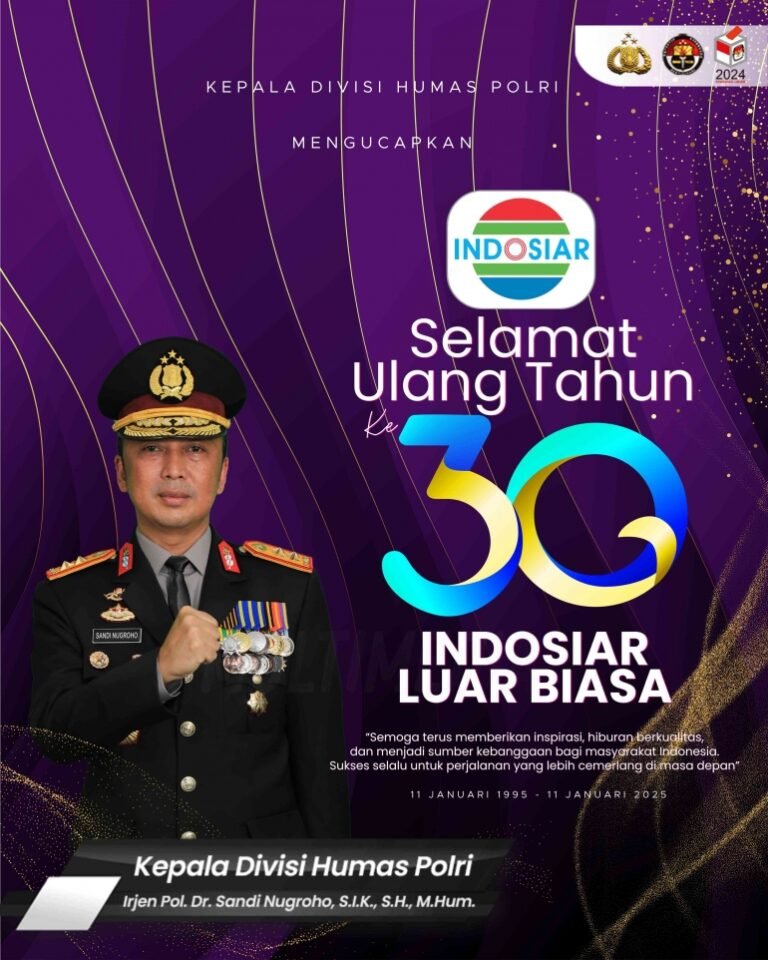 Dirgahayu Indosiar ke-30 Tetap Memberikan Tontonan Berkualitas Untuk Masyarakat Dan Tetap Menginspirasi, Ucap Kadiv Humas Polri Dalam HUT Indosiar Dirgahayu Indosiar ke-30 Tetap Memberikan Tontonan Berkualitas Untuk Masyarakat Dan Tetap Menginspirasi, Ucap Kadiv Humas Polri Dalam HUT Indosiar