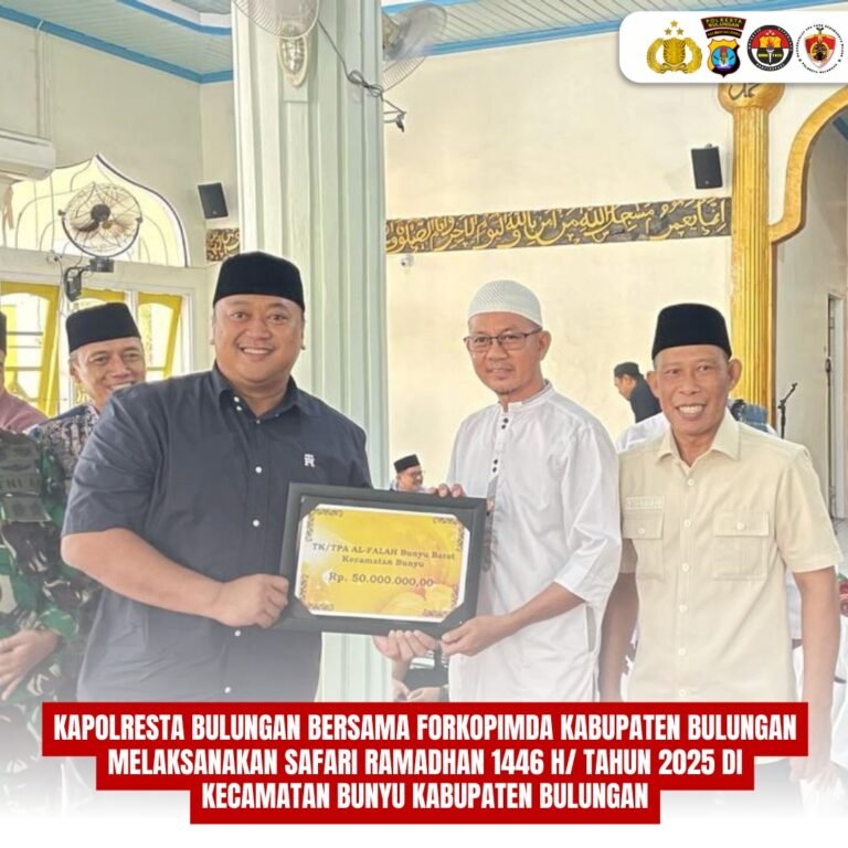 Kapolresta Bulungan dan Forkopimda Gelar Safari Ramadhan di Kecamatan Bunyu