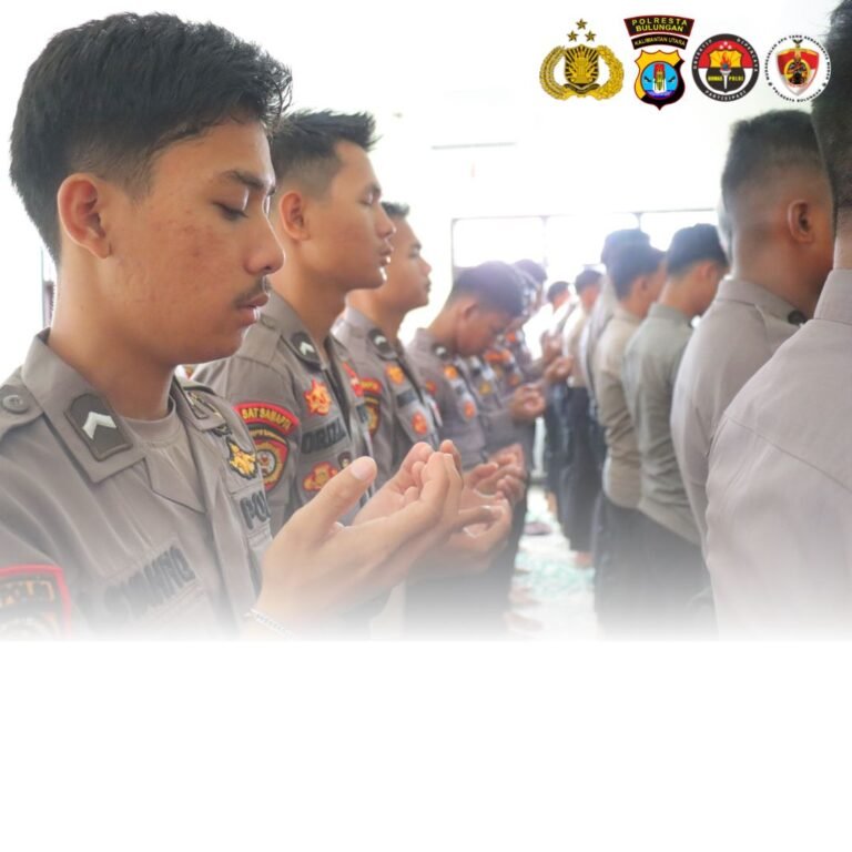 Polresta Bulungan Gelar Shalat Ghaib untuk Tiga Anggota Polri yang Gugur di Lampung