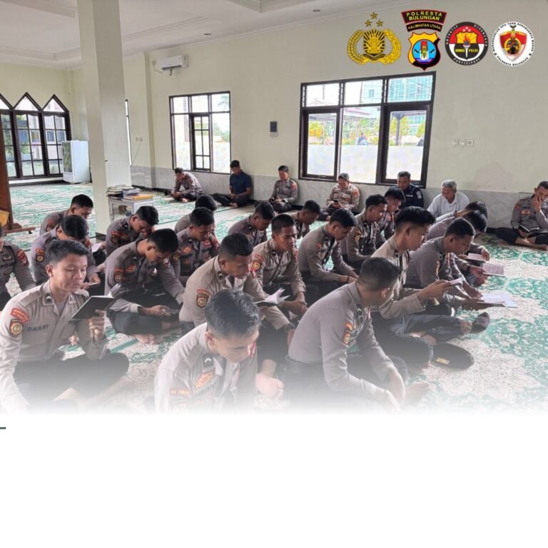 Polresta Bulungan Gelar Binrohtal Rutin: Bangun Karakter Humanis dan Religius Anggota Polri