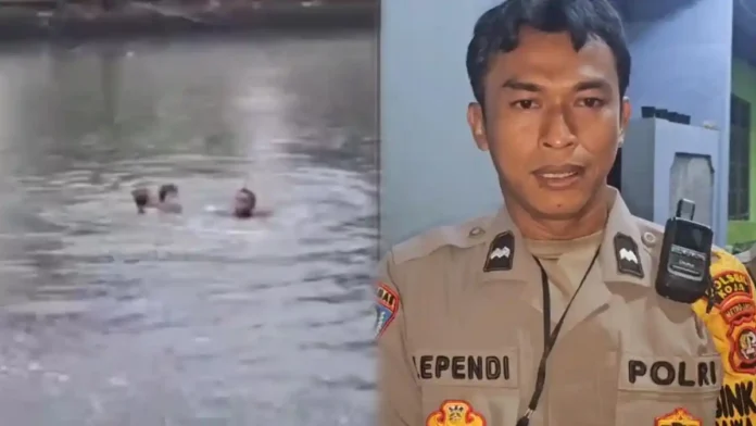 PENYELAMATAN-POLISI-Aksi-heroik-dilakukan-Aipda-Elly-Ependi-Bhabinkamtibmas-Rawa-Badak-Utara
